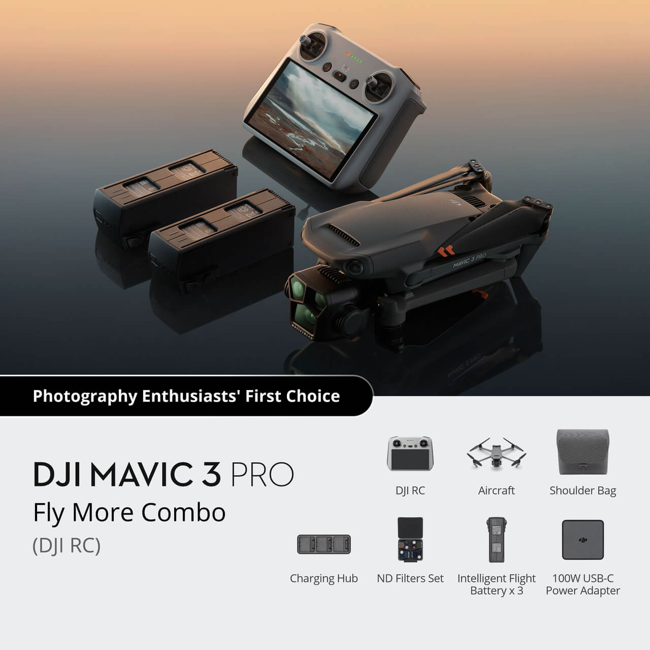 DJI Mavic 3 Pro Fly More Combo (DJI RC) – InDro Robotics Store