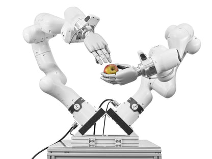 Franka Research 3 force-sensitive robot arm for robotics and AI research