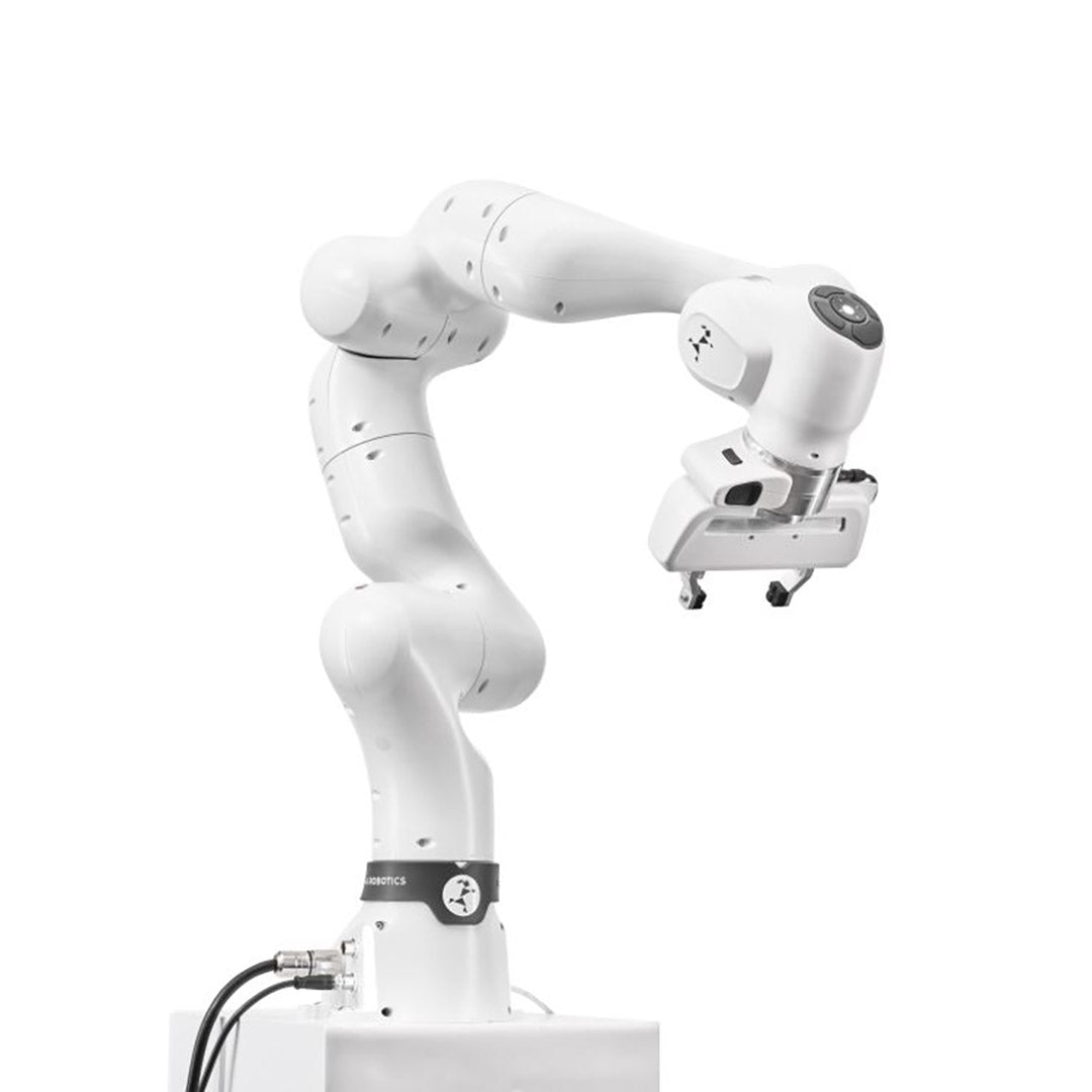Franka Research 3 force-sensitive robot arm for robotics and AI research