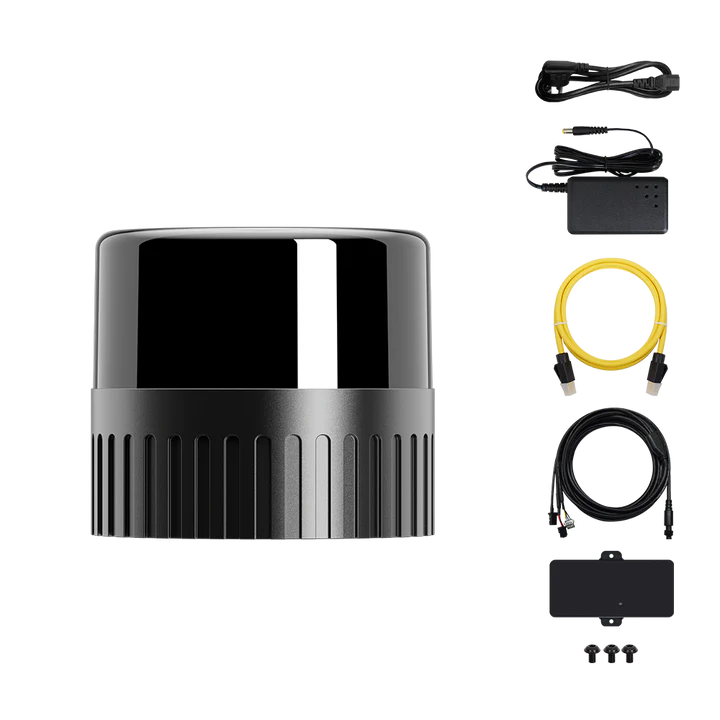 Robosense Fairy LiDAR, high-precision mid-range digital LiDAR with cables and connectors
