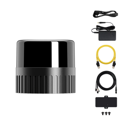 Robosense Fairy LiDAR, high-precision mid-range digital LiDAR with cables and connectors
