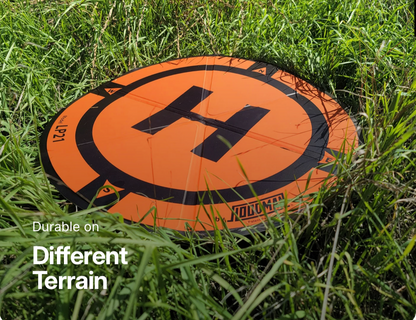 weighted drone landing pad